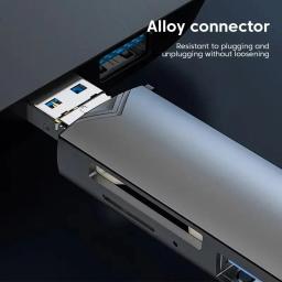 6 em 1 otg multifuncional usb 3.0 leitor de cartão u disco TYPE-C/usb/tf/sd flash drive cartão de memória para adaptador telefone portátil computar - Image 5
