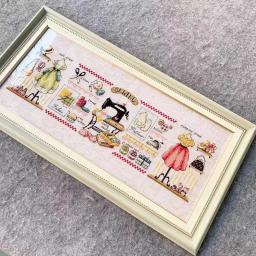 Cross Stitch Bordados Kits, Pacotes Artesanais, 100% Algodão Tecido Floss, Contava Novos Designs, Bordados, Costura Cruz, G30 - Image 1