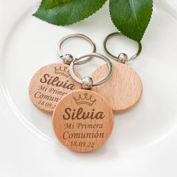 Personalizado Chaveiro De Madeira, Lembrança De Comunhão Personalizada, Minha Primeira Comunhão, Favor De Festa, Chaveiro De Madeira, Presente Para Convidado, 10Pcs - Image 5