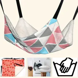 Cat Canvas Hammock Bed Pet Gatos Cães Camas Dupla Face Cama Pendurada Pet Swing Camas Hamster Esquilo Cat Rest Sleep Supplies - Image 4