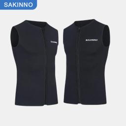 Fato de mergulho sem mangas para homens e mulheres, proteção solar, aquecimento, natação, surf, mergulho, Dri, Vest3, MMA - Image 3