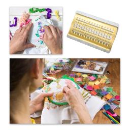 Suporte de linha para costura, organizador de acessórios para ponto cruz, linha com 30 espaços, 50 posições - Image 4