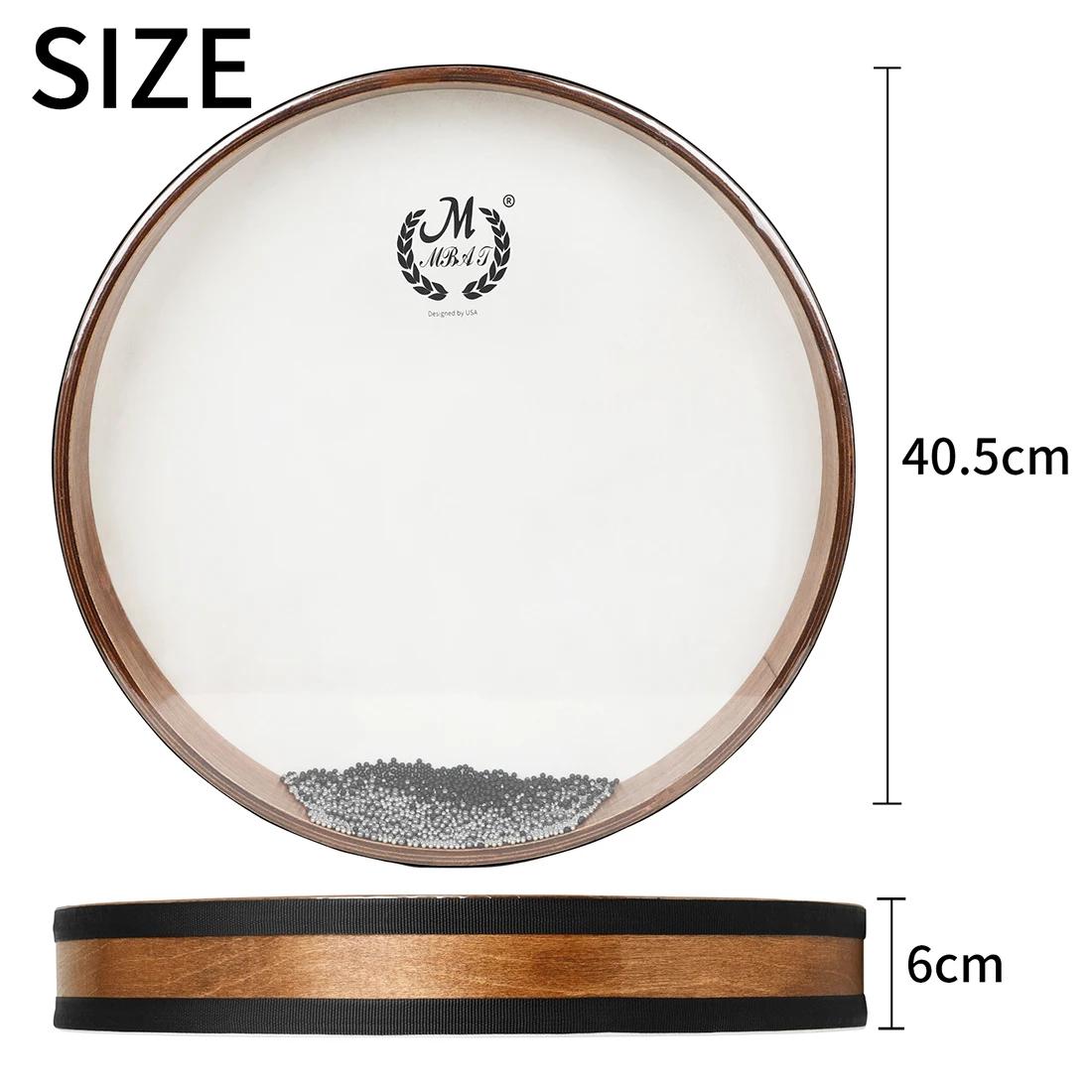 Oceano Mão Tambor Instrumento de Percussão, Onda Bead, Ondas Som, Presente para Crianças, Iniciante, 16" - Image 1