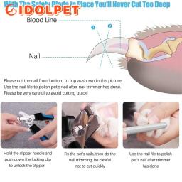 Profissional Pet cortador de unhas com guarda de segurança, tesoura de aço inoxidável, gato e cão garra cuidados, grooming suprimentos, cabe tudo - Image 4