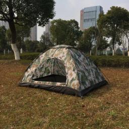 Tenda De Acampamento De Camada Única Ultraleve, revestimento Anti-UV, barraca De Caminhadas Portátil, barracas De Pesca De Praia Ao Ar Livre, 1 Pessoa, UPF 30 Mais - Image 2