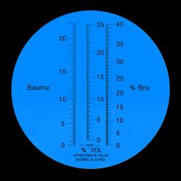 Refratômetro de vinho de uva, medidor de concentração com ATC para fabricação de cerveja e vinificação, testador de vinho de uva, 0 -25% álcool, 0 -40% Brix, 0-25 °, 3-em-1 - Image 3