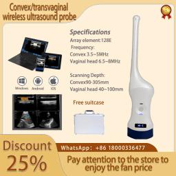 Ultrasound Probe Scanner Máquina Sem Fio, WIFI, Mala Livre, Suporte iOS Android Windows - Image 5