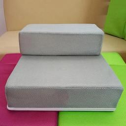 Cão confortável portátil 2-step malha dobrável rampa do animal de estimação escadas filhote de cachorro gato animal esteira cama casa almofada - Image 5