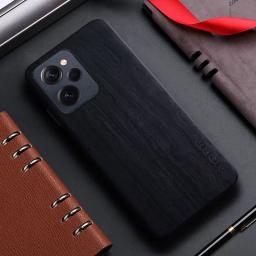 Capa de couro com bambu e madeira padrão para xiaomi poco x5, x6 pro, redmi k70 pro, k70e - Image 5