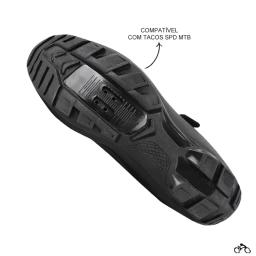Sapatilha Mtb Ciclismo High One Preta + Pedal Wellgo M919 - Image 5