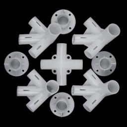 Camping Peças de reposição para Gazebo Toldo Barraca, Pés Corner Center Connector, Tenda exterior Connector, 3x3m, 25mm, 19mm, 1 conjunto - Image 1