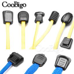 10 pçs zíper puxar cabo final clipe corda braçadeira tether ponta fecho para cordão paracord corda mochila vestuário acessório de costura plástico - Image 3