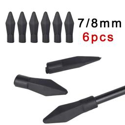 12/24/50 pçs pontas de flecha de tiro com arco de borracha macia segurança broadheads shoo/ting dicas de prática de jogo para id 6mm 8mm pontos de seta - Image 1