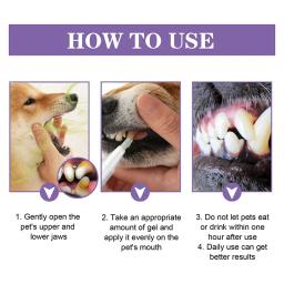 Caneta branqueadora de dentes para limpeza de dentes de animais de estimação, adequada para cães e gatos, remove mau hálito, cuidados bucais para animais de estimação - Image 3