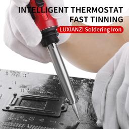 Luxianzi 30/40/60w aquecimento externo kit de ferro de solda elétrica temperatura ajustável solda ponta reparação retrabalho ferramenta - Image 5