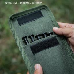 Saco Multifuncional para Arrumação, Pregos à Terra, Corda de Vento, Pegs Pouch, Outdoor, Equipamento de Acampamento, Viagem, 20cm, 32cm - Image 4