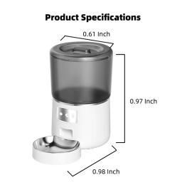 Alimentador automático Pet com tigela de aço inoxidável, 4L capacidade, temporizador inteligente Tuya controle, alimentos dispensador, alimentação suprimentos para cães e gatos - Image 6