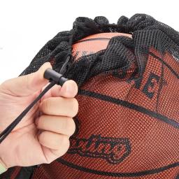 Saco de bola esportiva com cordão saco de malha de futebol mochila de basquete futebol vôlei bola sacos de armazenamento saco de equipamentos de natação - Image 5