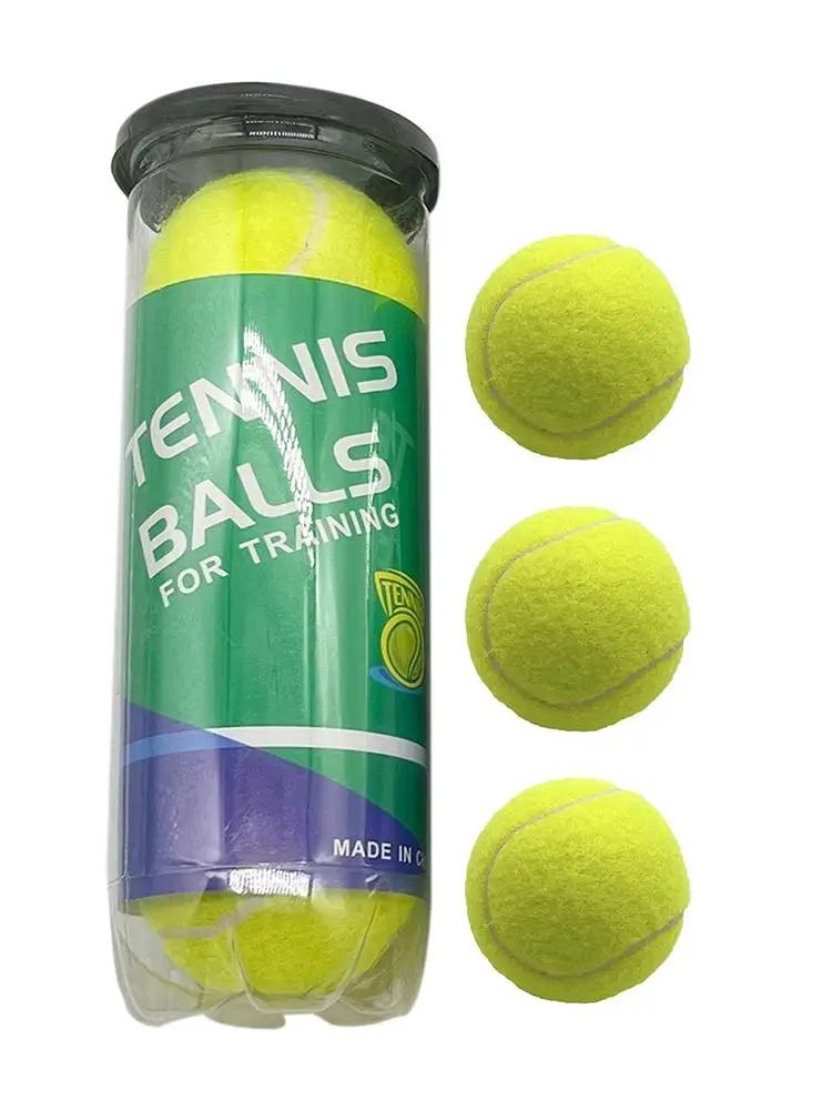Bolas De Tênis Pressurizadas Macias, Bola De Tênis, Bola De Treinamento Para Iniciantes, 3 Pcs - Image 1