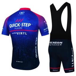 QUICK STEP-Conjuntos masculinos de ciclismo, roupas de ciclismo, manga curta, terno de bicicleta MTB, roupas de bicicleta pro verão - Image 2