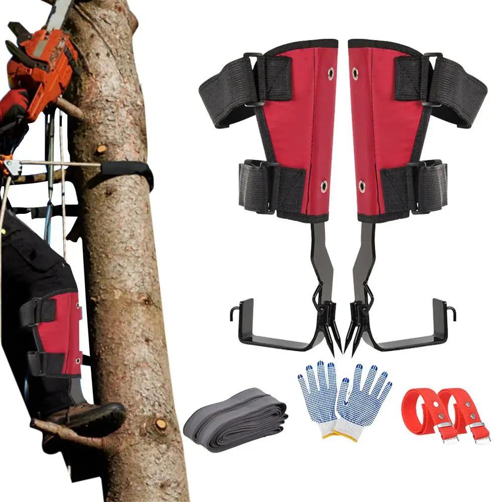 Conjunto de equipamentos de escalada de árvore, equipamento de escalada de árvore com cinto, conjunto de ferramentas de escalada de árvore com cinto de arnês ajustável para escalada de árvore - Image 1