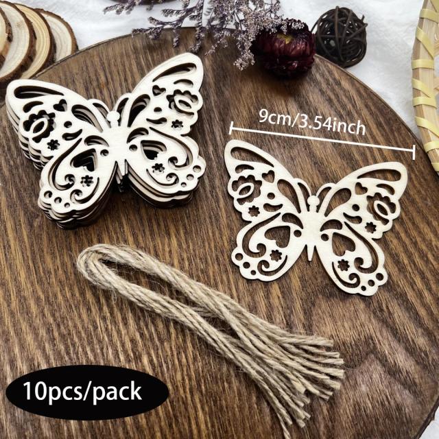 Borboleta de Madeira Oca para DIY - 10 Peças Perfeitas para Artesanato, Casamentos e Decoração de Casa