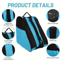 1/2 pçs portátil patins saco de patinação no gelo grande respirável crianças patins inline saco de armazenamento patins sapatos de patinação saco - Image 4