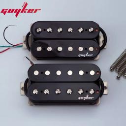 GUYKER Captadores Humbucker para Guitarra Elétrica Conjunto de Captador de Ponte de Guitarra de Bobina Dupla e Captadores de Pescoço - Preto - Image 1