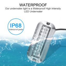 27 led de aço inoxidável luz navegação marinha 50w pontão subaquático para barco ip68 à prova dip68 água iate navio pesca noite lâmpada - Image 3