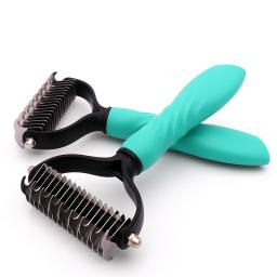 Pet Depilação Pente, Gato e Cão Escova, Cabelo Derramamento Pentes, Pele De Aparar, Escovas Dematting, Grooming Tool, Nova Chegada - Image 6