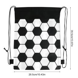 1/3 pçs futebol não tecido sacos de cordão mochila tema esportivo festa de aniversário crianças presentes de futebol saco suprimentos de chá de bebê - Image 6