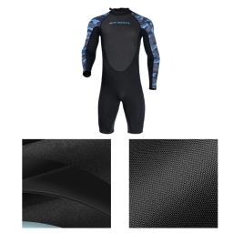 Fato de neoprene masculino, roupas de banho curtas, manter aquecido, zíper traseiro, proteção solar, esportes aquáticos, surf, natação, 2mm - Image 6