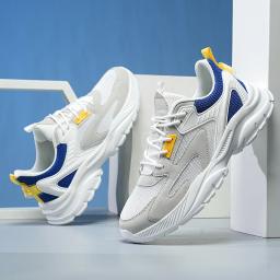 Homem atletismo tênis de corrida moda tênis de sola macia homem confortável chunky pai sapatos respirável sapatos de ginásio mais tamanho 39-48 - Image 3