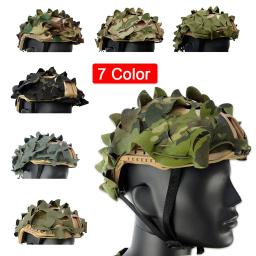 Camo Net 3D com cordão de nylon, capa rápida do capacete, pano para airsoft e paintball, acessórios de caça, pano para capacete - Image 2