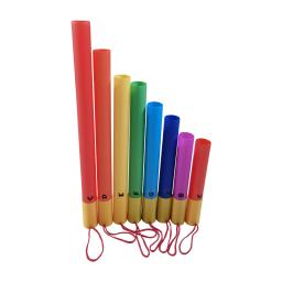 Conjunto colorido de tubo de som musical, 8 peças, instrumento de percussão de tubo de som de 8 tons para desempenho coletivo - Image 2