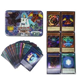 Yu Gi Oh Cartões da Coleção do Jogo com Lata Holográfica do TCG Inglês, Dragão Branco Dourado, Deck com TCG - Image 3