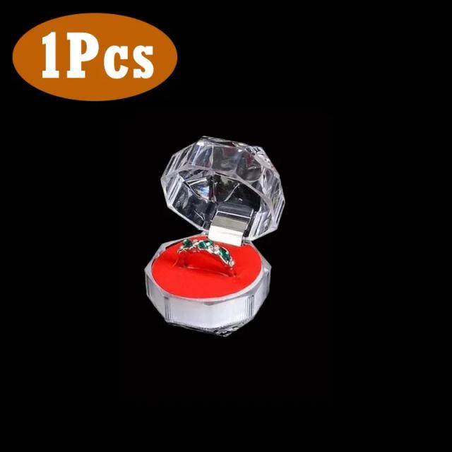 Caixas de Acrílico Organizadoras para Brincos, Anéis e Joias - Ideal para Casamentos - 20 Unidades