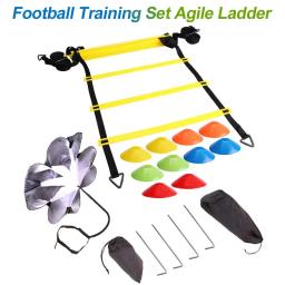 Futebol Kit Equipamento De Treino Com Resistência Paraquedas Disco Cones Sacos, Footwork, Fitness, Degraus De Velocidade, Futebol Agilidade Escada - Image 1