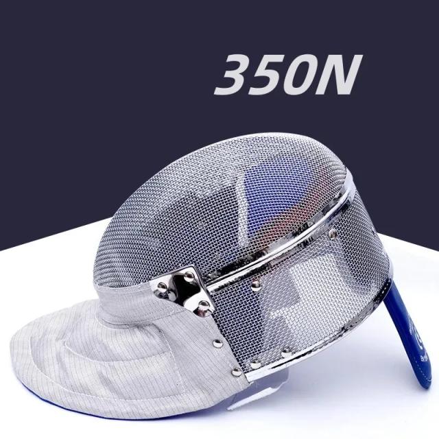 Máscara de Esgrima 350N para Epee com Acolchoado, Projetada para Homens, Mulheres e Crianças, Inclui Capa Facial e Babador Protetor