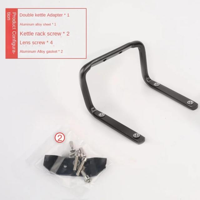 Adaptador de Suporte Duplo de Alumínio para Garrafa de Água em Bicicletas MTB - Conversor para Gaiola Dupla e Acessórios de Ciclismo
