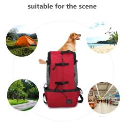 Saco portátil respirável do portador do animal de estimação, Mochila de viagem ao ar livre, Sacos de cachorro para gatos - Image 4