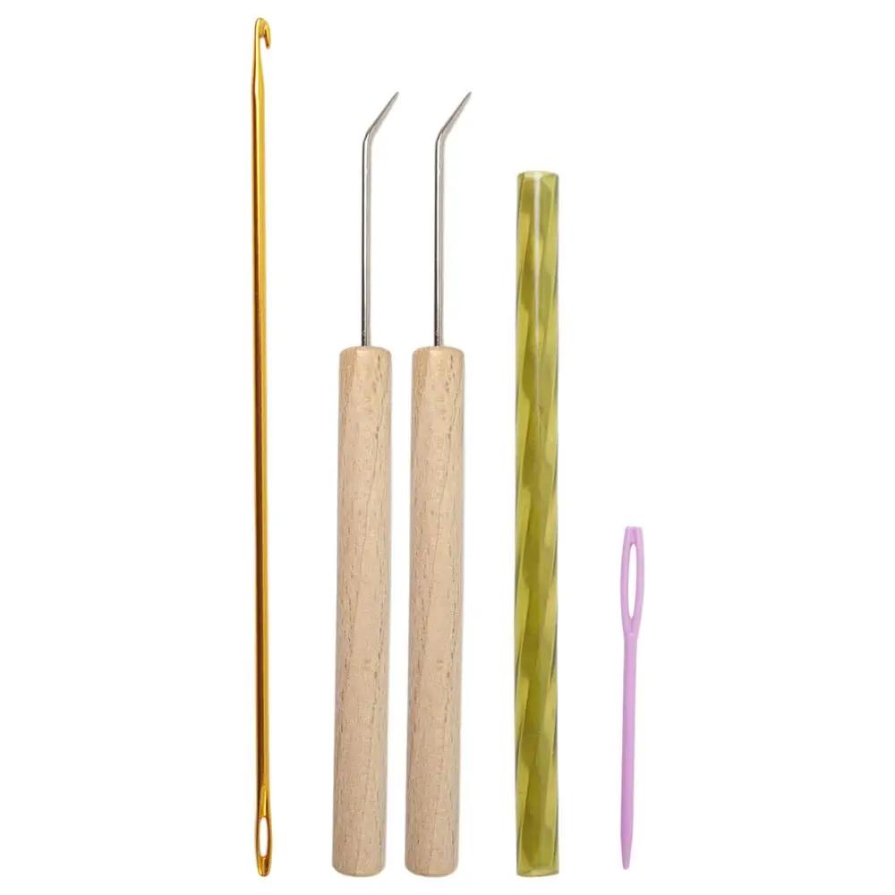 Conjunto de caneta agulha de tricô, gancho de crochê, lã prática, ferramentas para cachecol e chapéu para iniciantes - Image 1