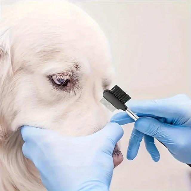 Removedor de Mancha de Lágrima para Pets com Pente e Escova Dupla Face para Gatos e Cães