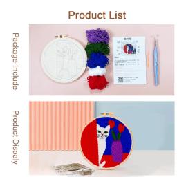 DIY Magic Pen Embroidery Set Kit Punch Needle Ferramenta de costura Vestuário de costura Remendo de tecelagem Ferramenta de tricô Acessórios de costura - Image 2