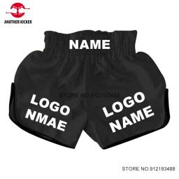 Shorts de Boxe com logotipo personalizado para homens e mulheres, roupas de artes marciais, calças Kickboxing Muay Thai, luta personalizada, ginásio, crianças, menino, menina - Image 1