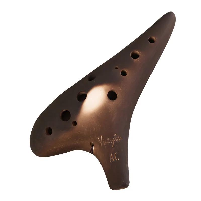 Ocarina cerâmica para iniciantes, Zelda Instrument, Alto C Key, flauta defumada AC, presentes de música, 12 buracos - Image 1