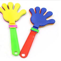 Brinquedos coloridos Hand Clapper para crianças, cor aleatória, Palm Clap, Cheering Birthday Gift, favores de festa, Clapping Props, moda, 3pcs - Image 5