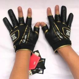 Luvas de pesca anti-derrapante Gamakatsu, couro macio, 3 dedos, esportes ao ar livre, camping, caminhadas, ciclismo, resistente ao desgaste - Image 5