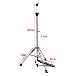 High Hat Stand com Pedal Suave, Pés de borracha antiderrapante, Hat Cymbal Stand, Drum Stand, Acessórios para baterista, Instrumento musical - Image 6