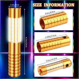 Champanhe Serviço Garrafa Sparklers, Topper Luz, Ouro ou Prata Frame de Metal, LED Strobe Baton, Discotecas, 4 pcs - Image 3